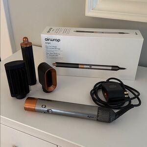 Dyson Airwrap Styler in Metallic Gray and Copper